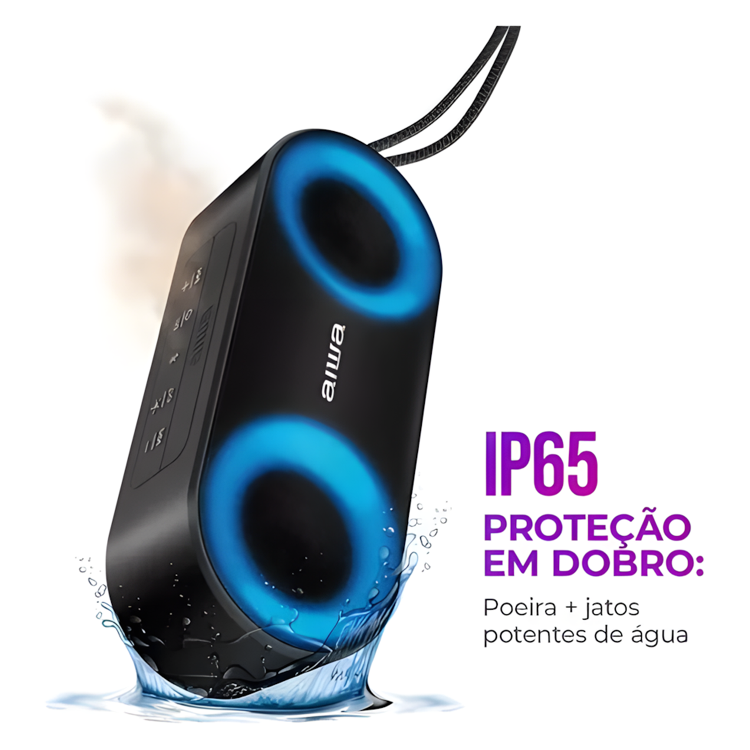 Caixa De Som Aiwa Peaker Bluetooth Awssp01 20w Bivolt Caixa De Som Aiwa Peaker Bluetooth Awssp01 20w Bivolt